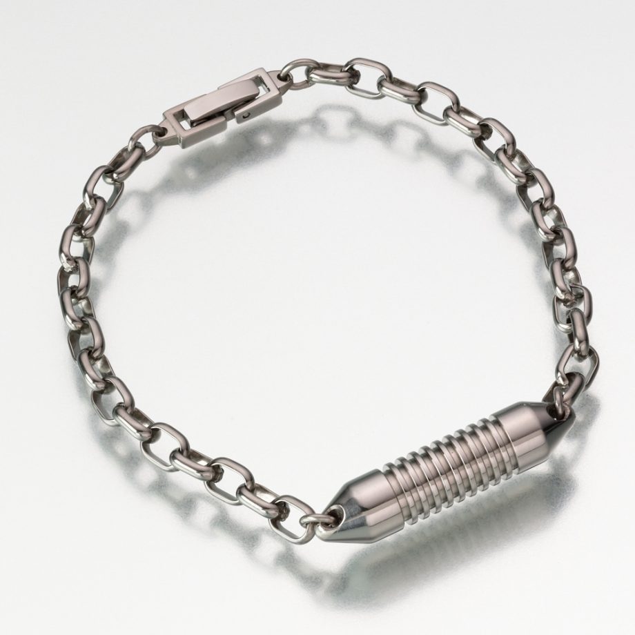 Titanium Long Wide Band Bracelet Rollo Link - Madelyn Pendants Madelyn ...