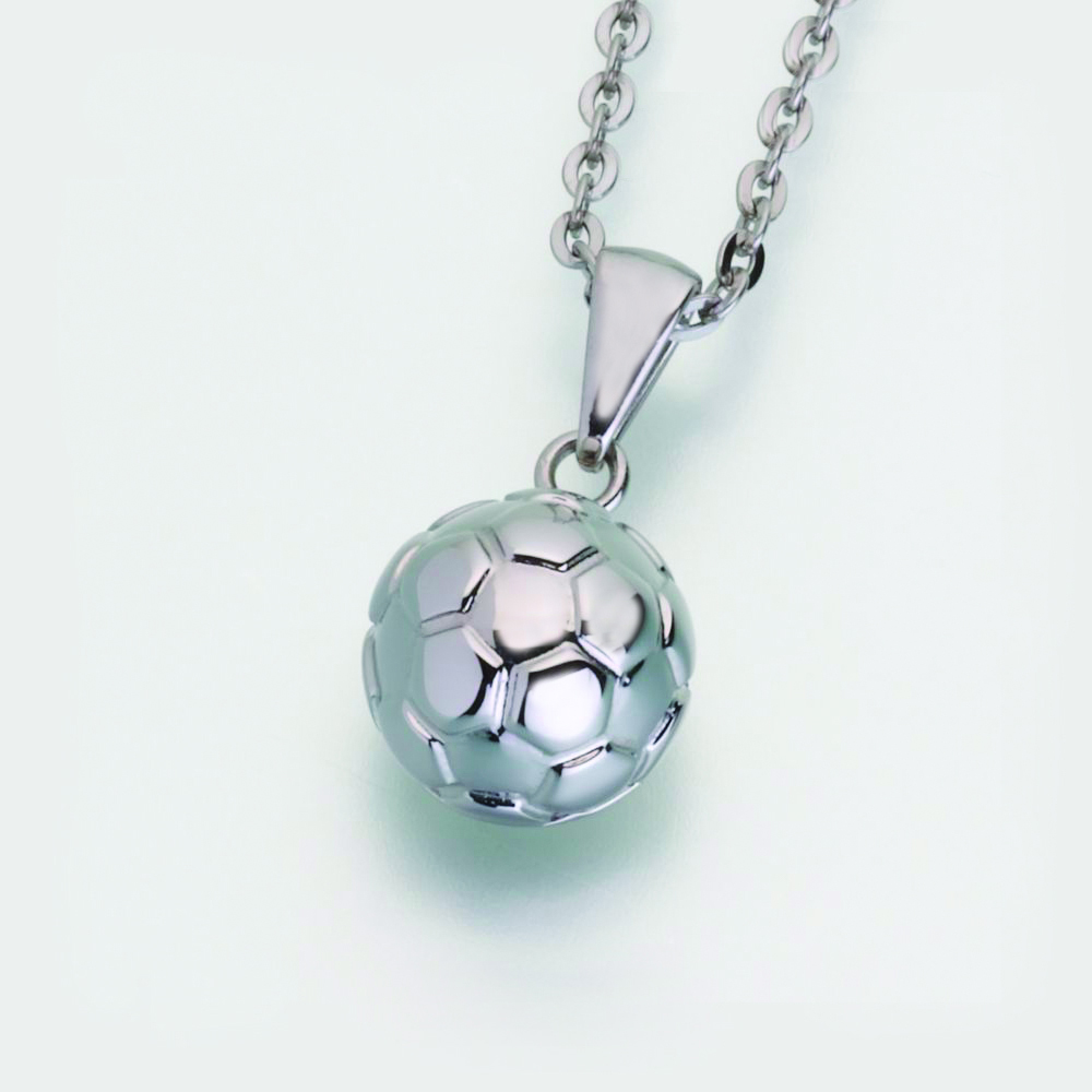 Stainless Steel Soccer Ball w/chain