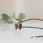 Monarch butterfly cremation urn jewelry
