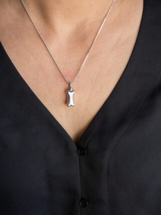 Sterling Silver Bone Pendant