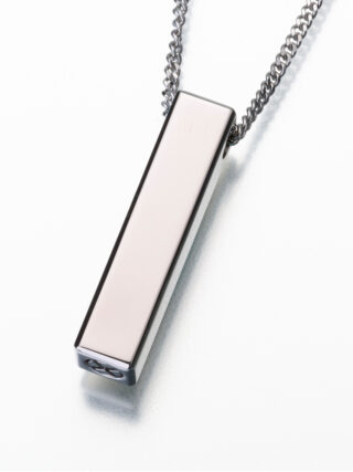 Titanium Long Narrow Slide Rectangle Pendant