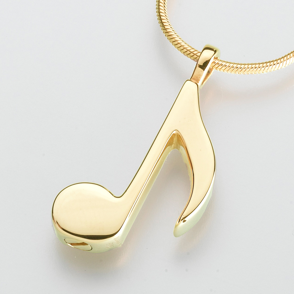 Sterling Silver Music Note Necklace Single Pearl Necklace For Women Gr