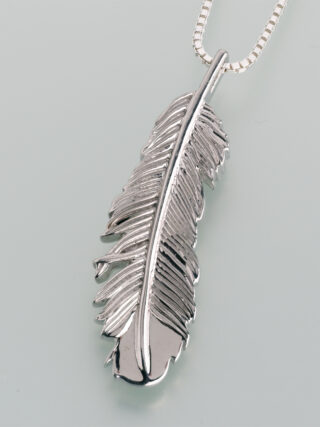 Sterling Silver Feather Pendant