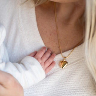 Small Gold Vermeil Heart Pendant