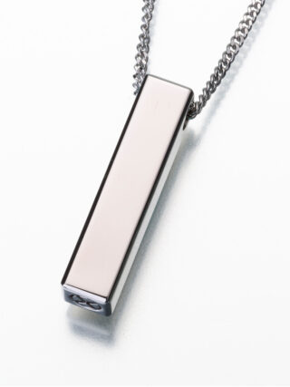 Titanium Long Narrow Slide Rectangle Pendant