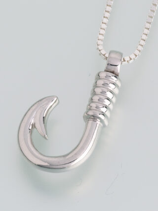 Sterling Silver Fish Hook Pendant