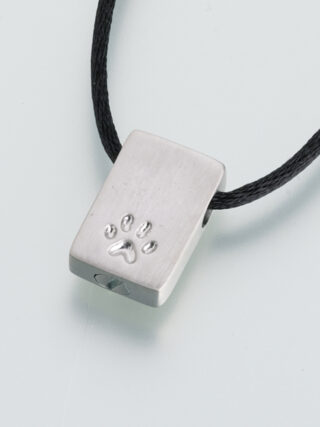 Rectangle Pendant w/Paw Print